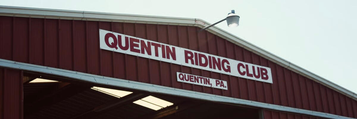 Quentin Riding Club Signage Historic Quentin Riding Club barn signage in Quentin, Pennsylvania